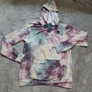 abercrombie fitch Thin Stretchy shirt hoodie tie dye size 15/16 Youth Kids
